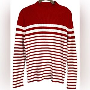 Studio Works Women’s Pullover striped top - Size (Label Missing) 20” PTP
